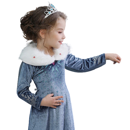 Vinter Frost Elsa och Anna Prinsessklänning Maskeraddräkt Barn