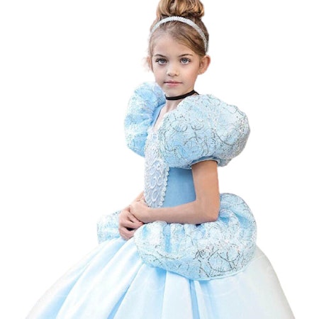 Prinsessklänning Blå Frost Elsa Askungen