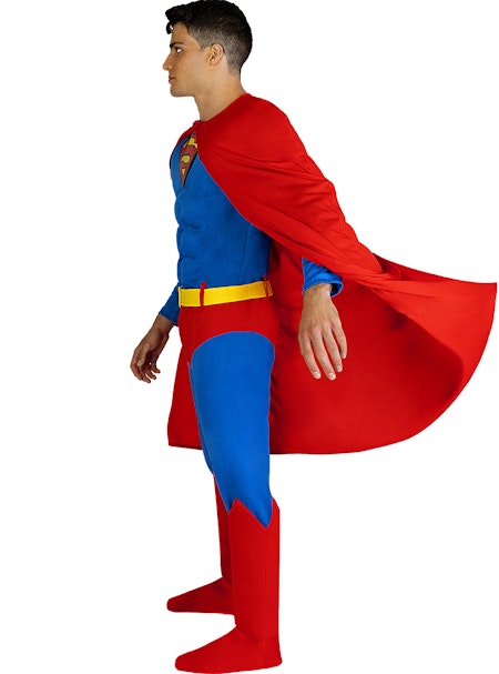 Superman med Ljus och Muskler Maskeraddräkt