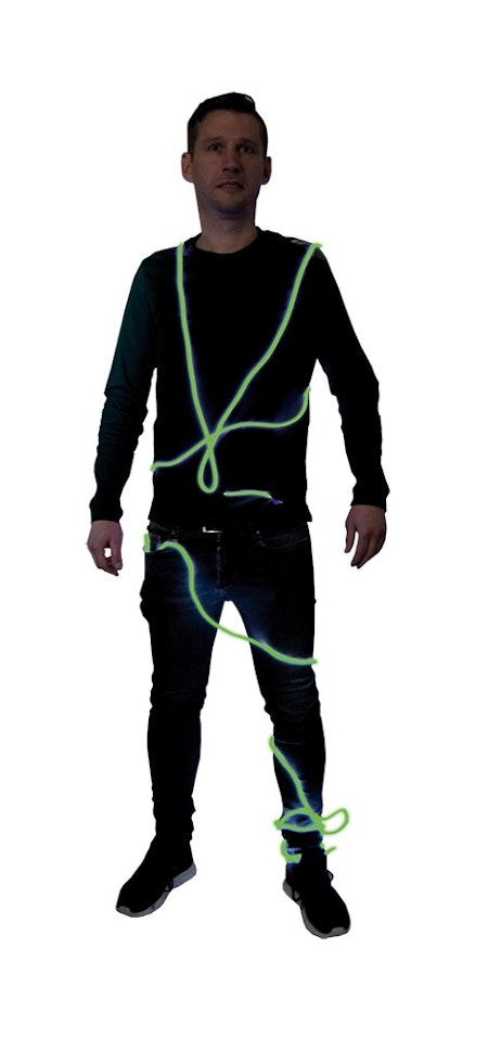 Neon Kabel Grön 3 m