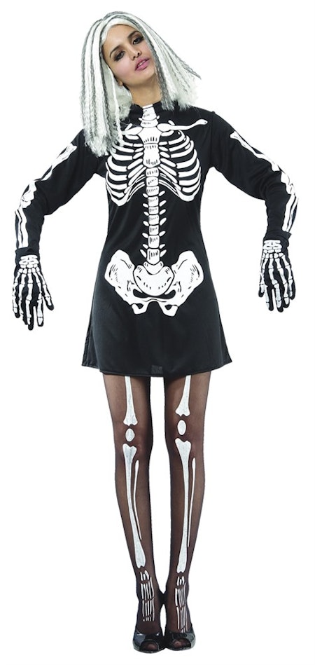 Skelettklänning Maskeraddräkt Halloween