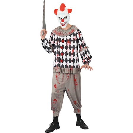 Läskig Clown Maskeraddräkt Halloween