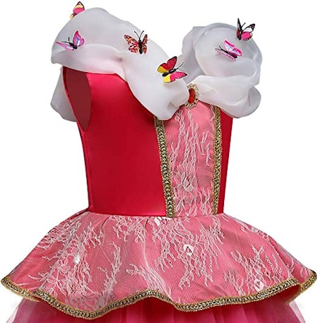 Elegant Rosa Prinsessklänning Törnrosa Maskeraddräkt