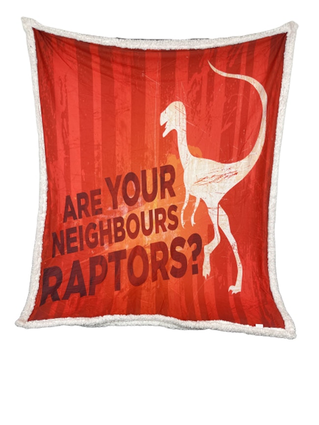 Dinosaurie Raptors Pläd