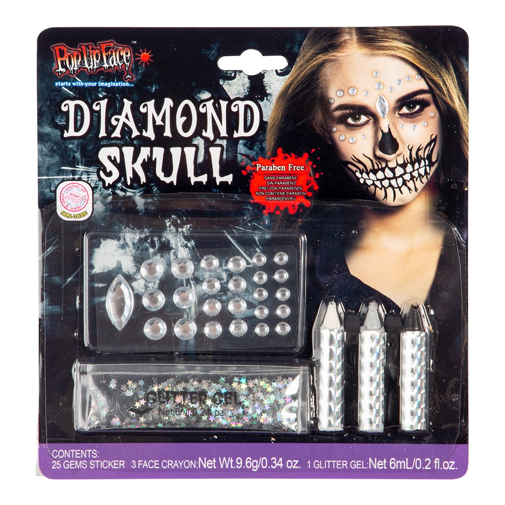 Make up kit Diamond Skull Halloweensmink