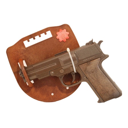 Knallpulver Pistol 19 cm 8 skott Maskerad Metall
