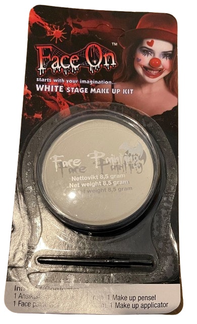 FaceOn Ansiktsfärg Vit Halloween Maskeradsmink
