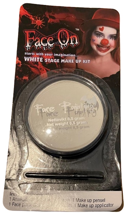 FaceOn Ansiktsfärg Vit Halloween Maskeradsmink