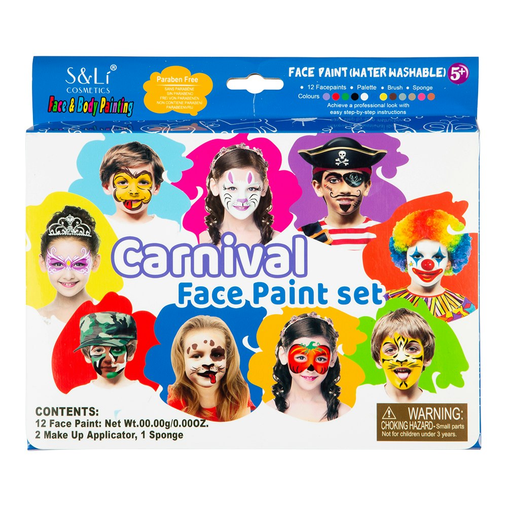 Ansiktsmålning Carnival Sminkset Halloweensmink