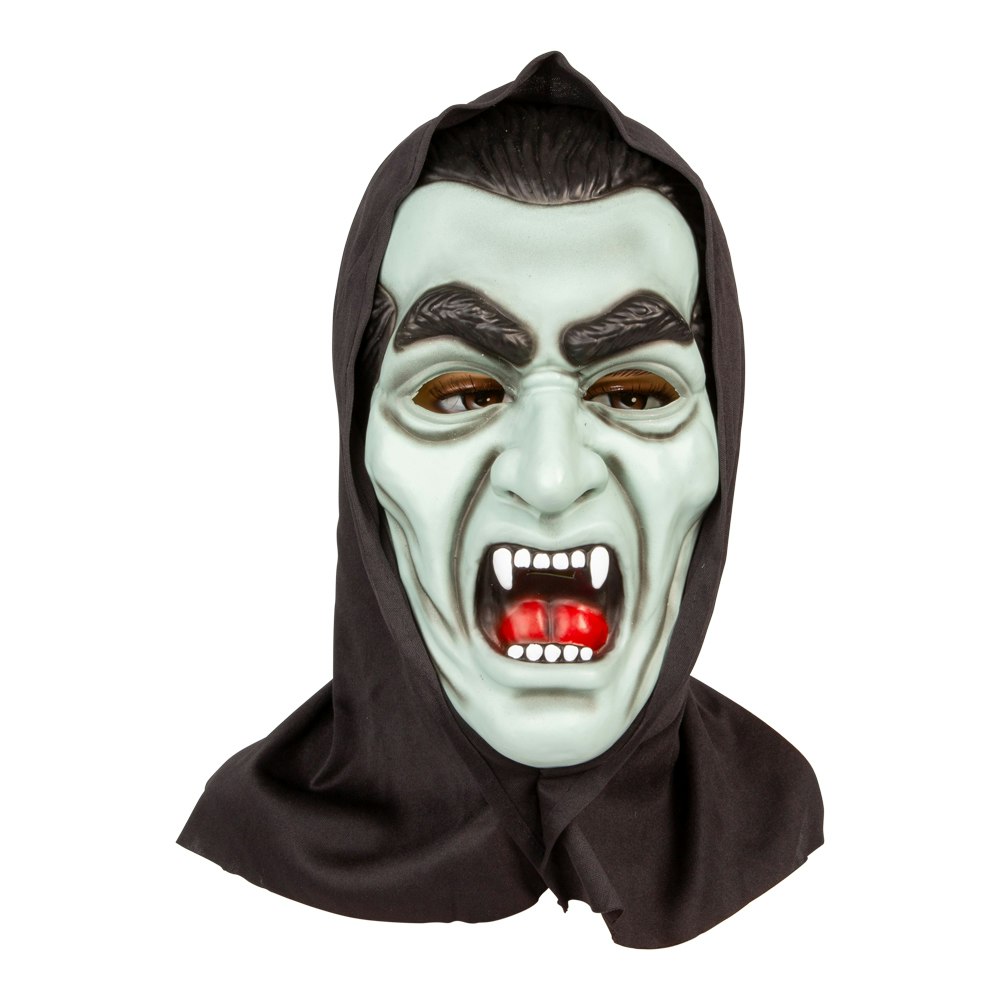 Vampyrmask med huva i Silikon