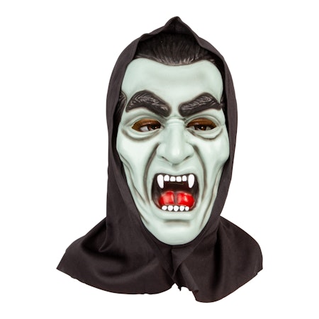 Vampyrmask med huva i Silikon