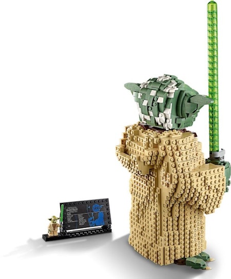 LEGO® Star Wars 75255 Yoda, byggsats, minifigur, ljussabel, med displaystativ