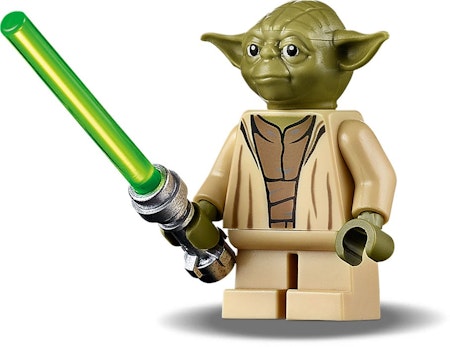 LEGO® Star Wars 75255 Yoda, byggsats, minifigur, ljussabel, med displaystativ
