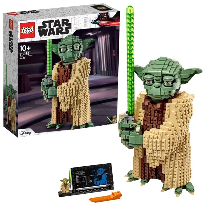 LEGO® Star Wars 75255 Yoda, byggsats, minifigur, ljussabel, med displaystativ