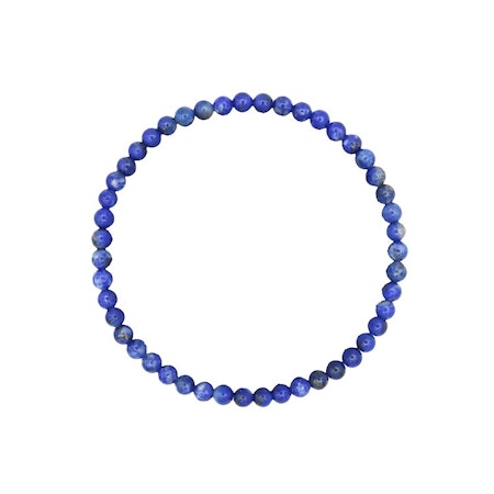 Lapis Lazuli 4mm pärlor Armband