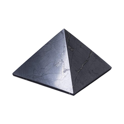 Shungit pyramid XL polerad 10 cm