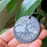 Shungit Amulett Tree of Life 5cm