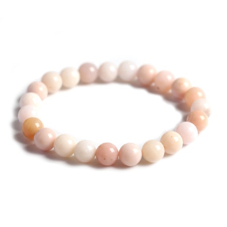 Opal Rosa 6mm pärlor Armband