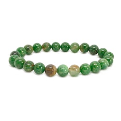 Granat Grön 8mm pärlor Armband