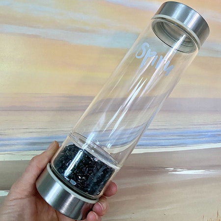 Kristallvattenflaska av glas 400ml