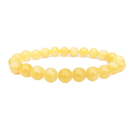 Jade Citron 8mm pärlor Armband