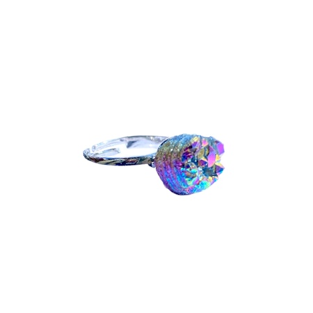 Titan Aura Kvarts Ring (925 silver)