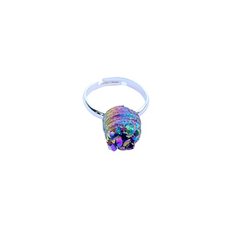 Titan Aura Kvarts Ring (925 silver)
