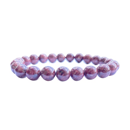 Eudialyt 8mm pärlor Armband
