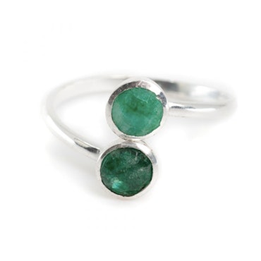 Smaragd Ring Silver (925)