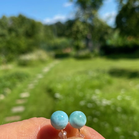 Larimar Örhängen (Pärla Silver 925)