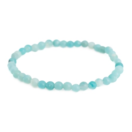 Amasonit 4mm pärlor Armband