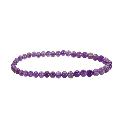 Ametist 4mm pärlor Armband