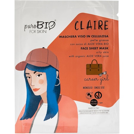 Claire Face Sheet Mask for oily skin