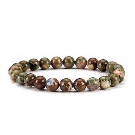 Ryolit 8mm pärlor Armband