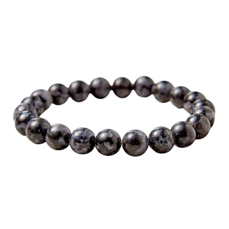 Gabbro ”Mystisk Merlinit” 8mm pärlor Armband