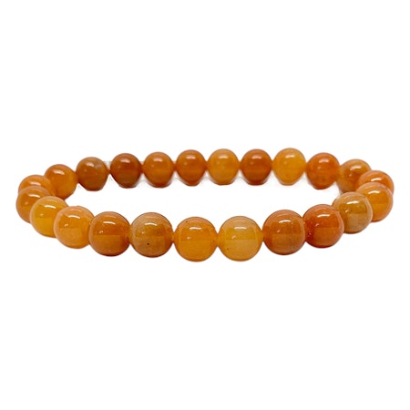 Aventurin Orange 8mm pärlor Armband