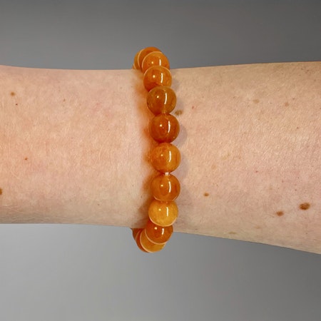 Aventurin Orange 8mm pärlor Armband