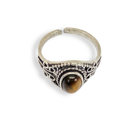 Tigeröga Ring (ställbar)