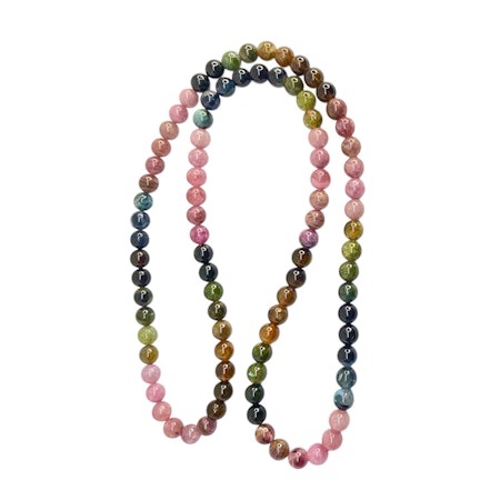 Turmalin Regnbågs 6mm pärlor Armband/Halsband