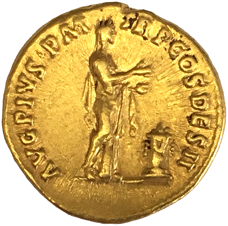 Romerska riket, Antoninus Pius 138-161 e.Kr, Aureus GULD - VACKERT EXEMPLAR