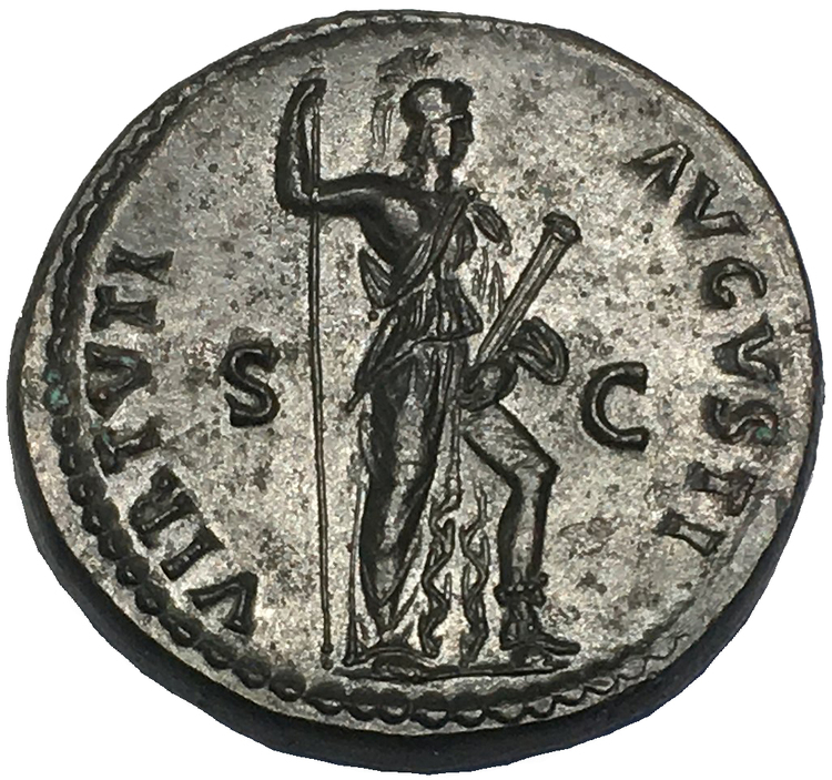 Romerska Riket, Domitianus 81-96 e.Kr. Dupondius i PRAKTSKICK - MINT CONDITION