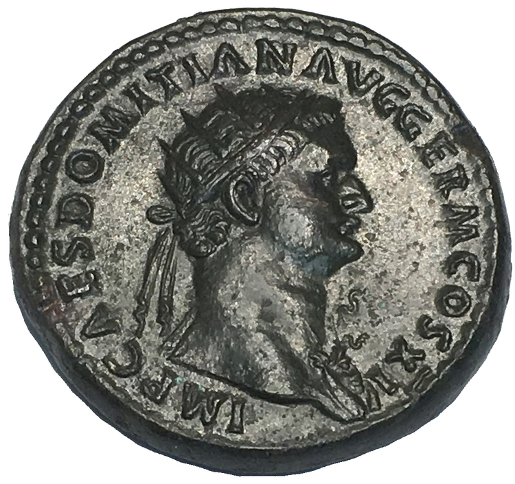 Romerska Riket, Domitianus 81-96 e.Kr. Dupondius i PRAKTSKICK - MINT CONDITION