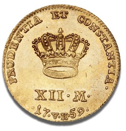 Danmark, Frederik V, Guld, Kurantdukat 1759 - OCIRKULERAT TOPPEXEMPLAR