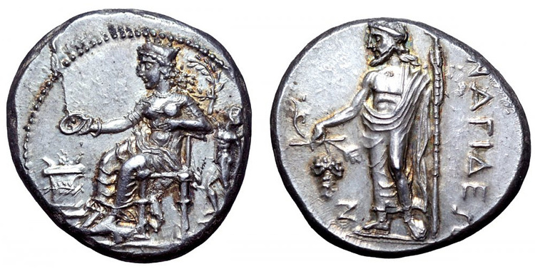 Antika Grekland, Cilicia, Nagidos, Silverstater, ca 400-385/4 f.Kr - PRAKTEXEMPLAR - MINT STATE