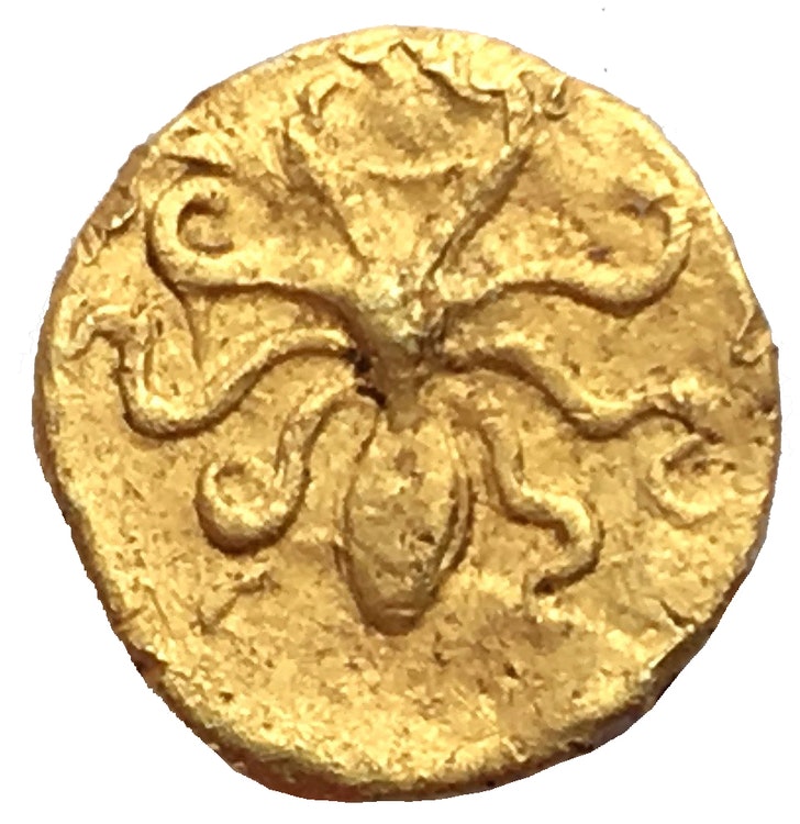 Antika Grekland, Sicilien, Syrakusa, Agathocles 317/316-289 f.Kr - 5 Litrai - GULD - MYCKET SÄLLSYNT - XR