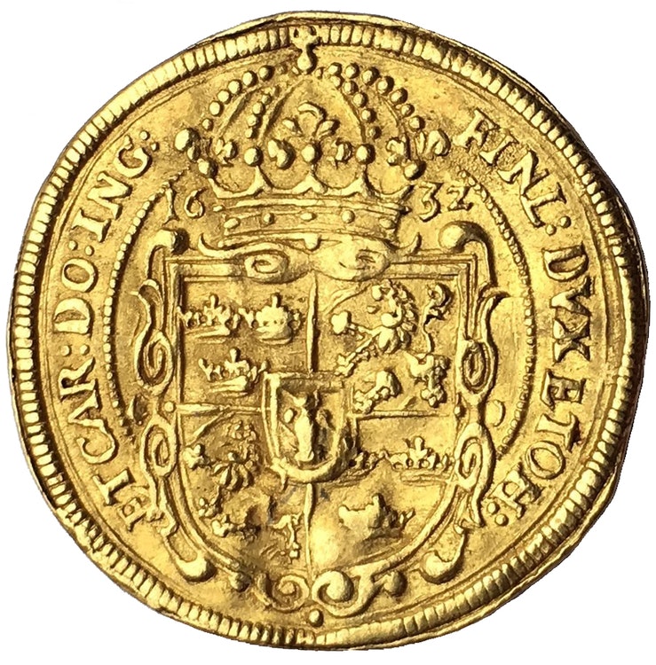 Sverige, Gustav II Adolf 1611-1632, Nürnberg Gulddukat 1632