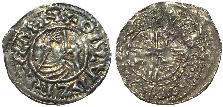 Sverige, Olof Skötkonung ca 995-1022, Sveriges första mynt, Penning i silver