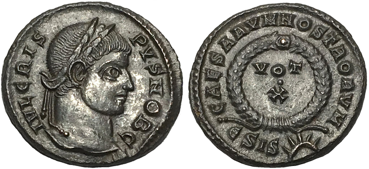 Romerska Riket, Crispus 317-326 e.Kr - KNIVSKARPT EXEMPLAR