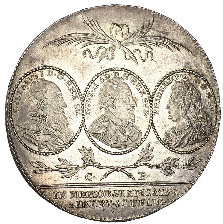 Sverige, Karl XIV Johan 1818-1844, Silver - Jubileumsriksdaler 1821 OCIRKULERAT EXEMPLAR