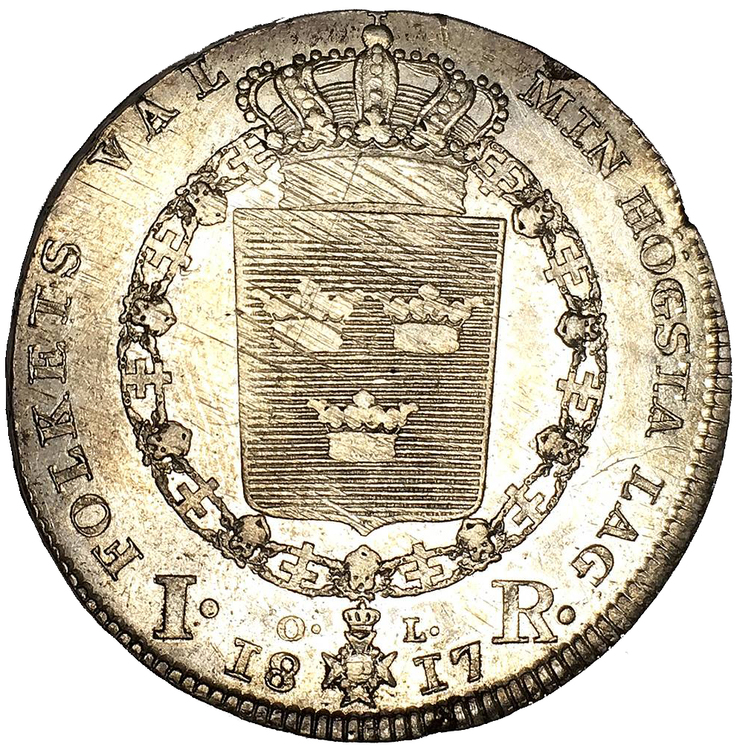 Sverige, Karl XIII 1809-1818, Silverriksdaler 1817